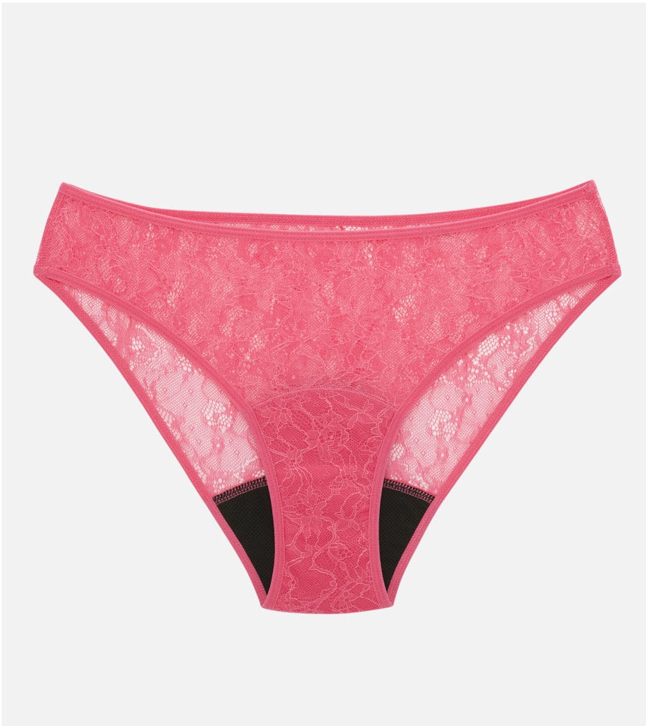 All Lace Brief - Recyklovaný nylon - Ružová