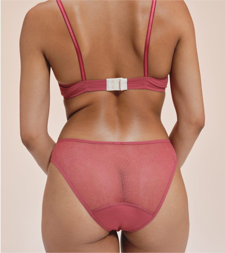 Čipka Brief - Recyklovaný nylon - Malina