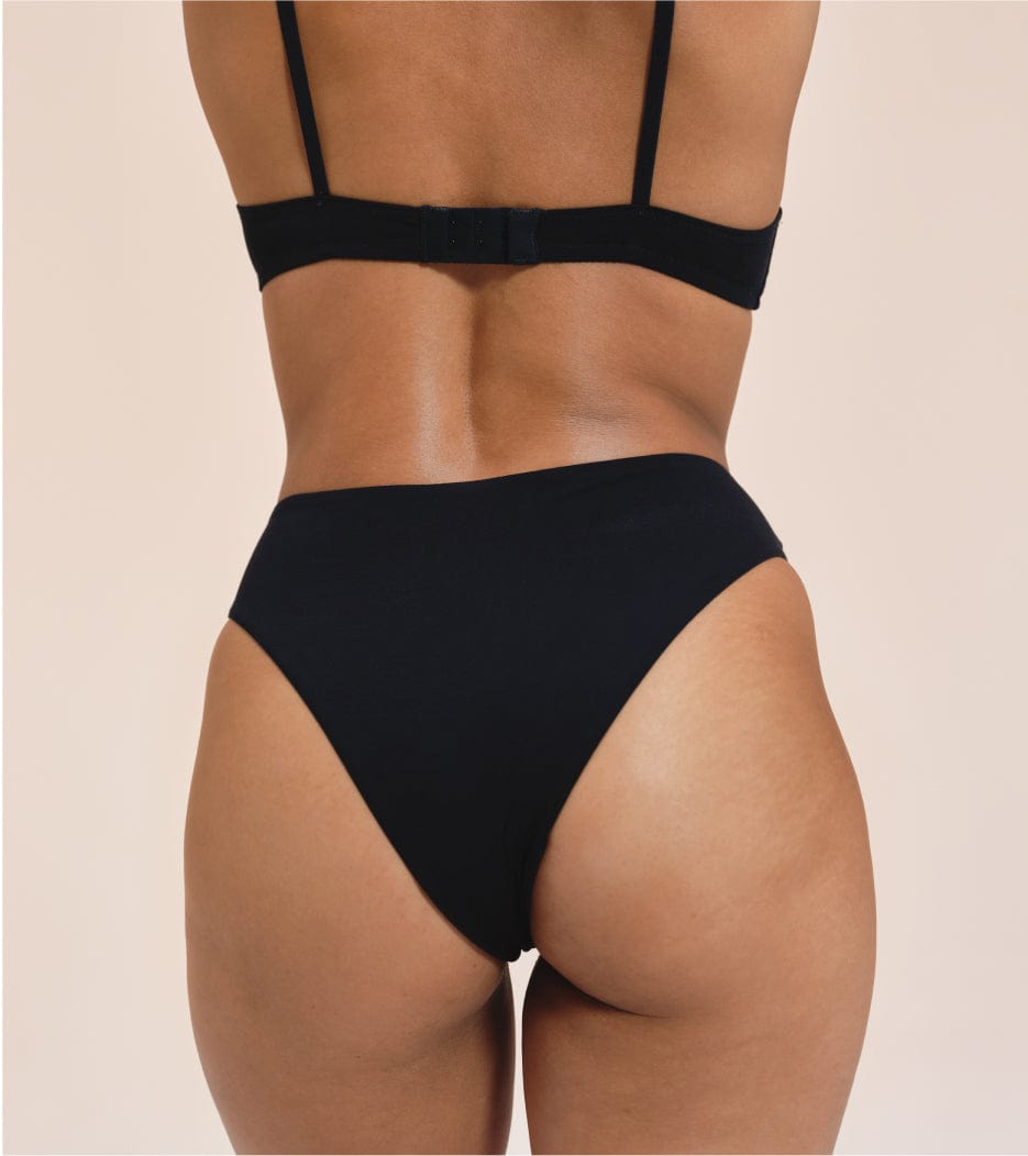 High-leg - Tencel - Čierna