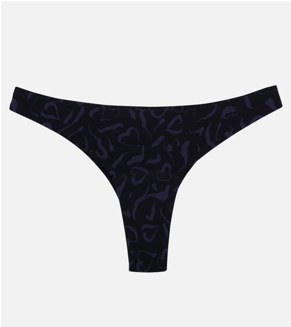 Invisible Brazilian - Recyklovaný nylon - Abstraktná fialová