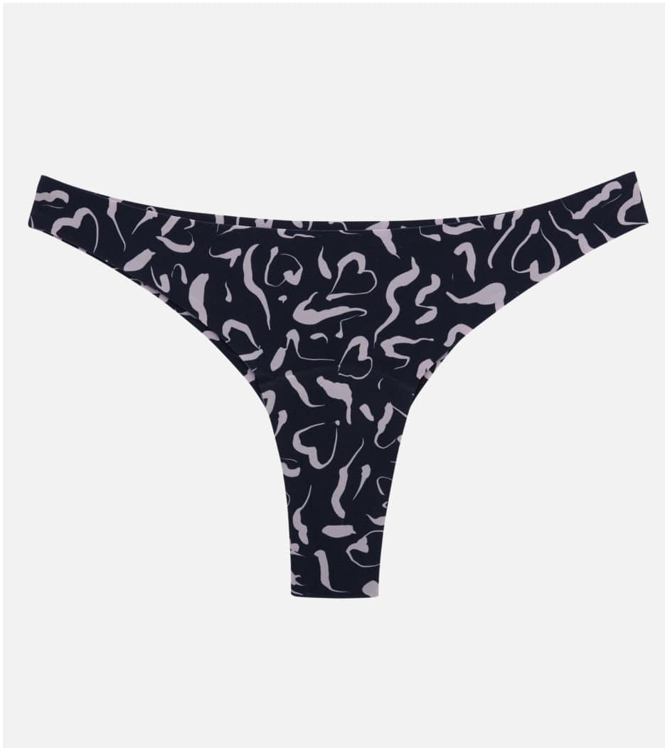 Invisible Brazilian - Recyklovaný nylon - Abstraktná ružová