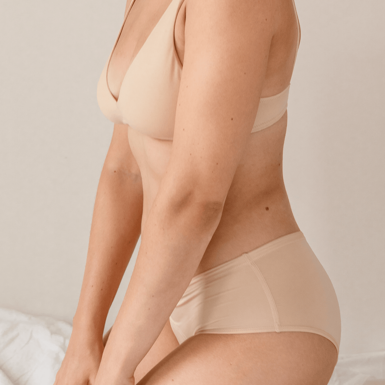 Béžová podprsenka - Tencel