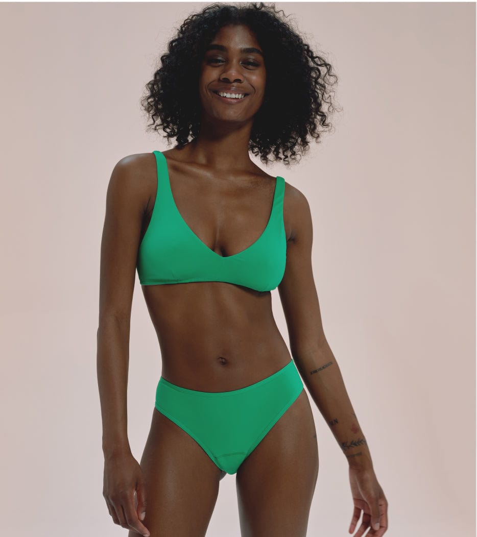 Čipka Brief - Recyklovaný nylon -  Žiarivozelená