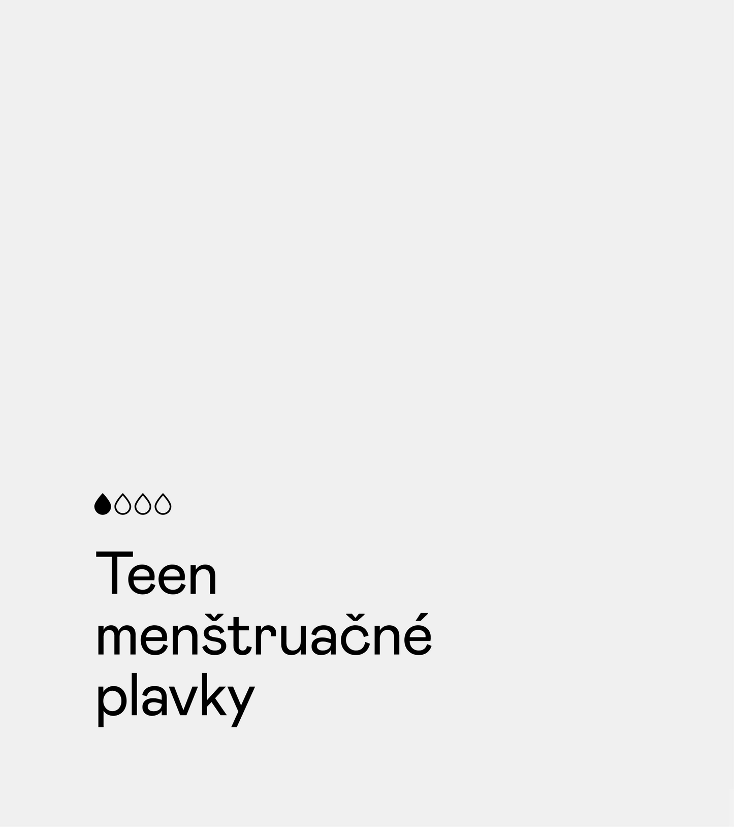 Menštruačné plavky - Teen - Čierna