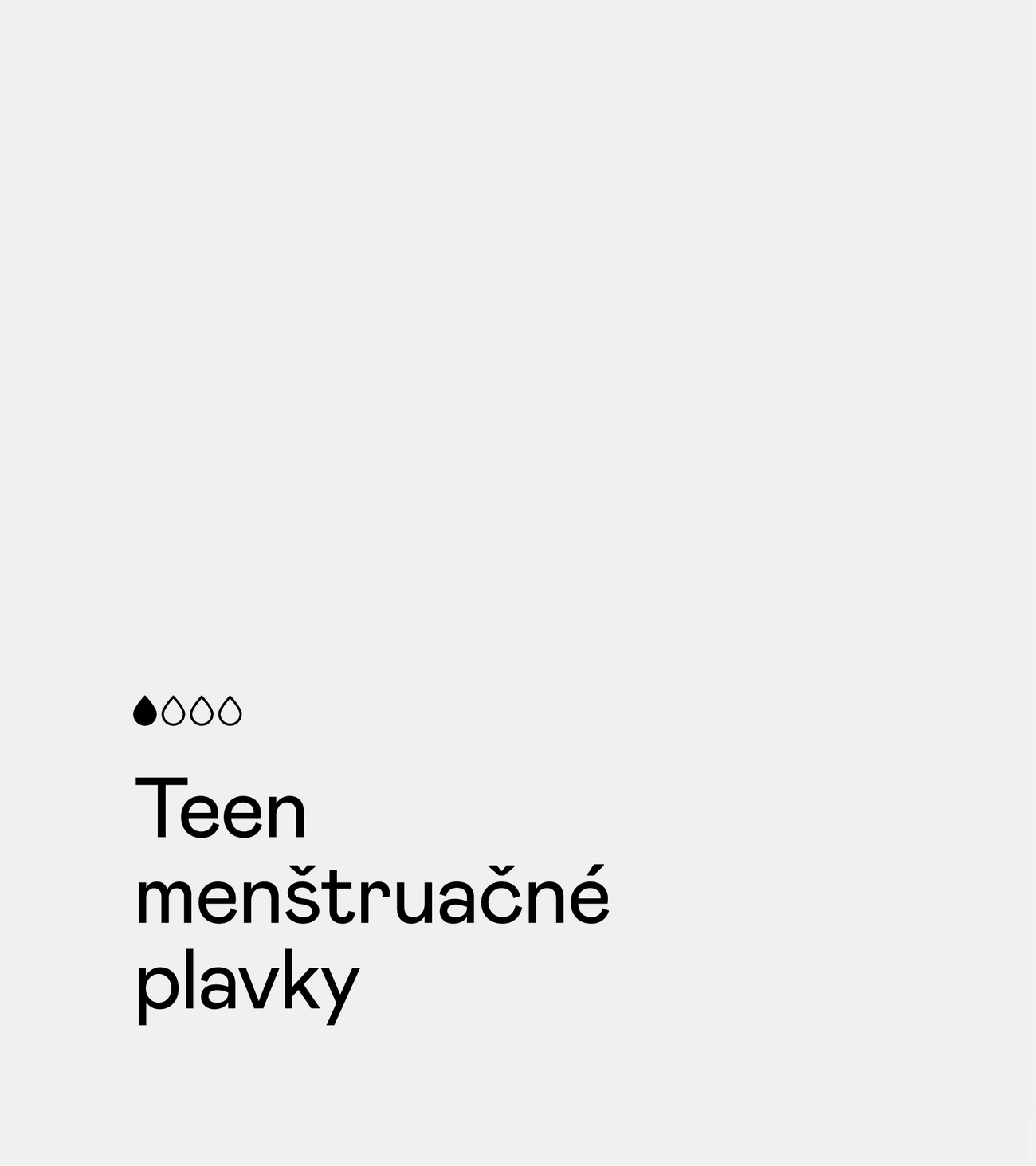 Menštruačné plavky - Teen - Čierna